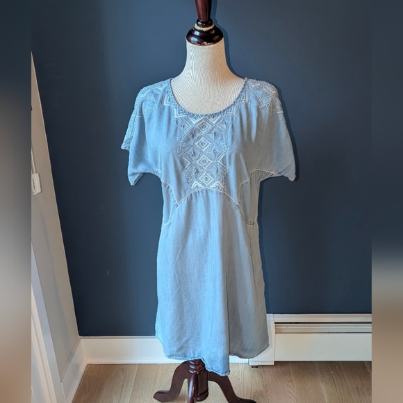 Holding Horses by Anthropologie Blue Dress Sz XS - Picture 3 of 10